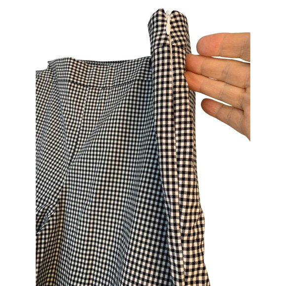 Talbots Gingham Check Side Zip Petite Ankle Pants 16P Cotton Blend NWT 8698 - Picture 2 of 8